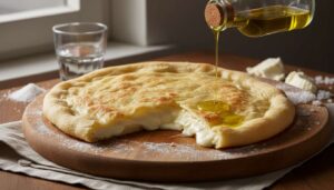 Focaccia di Recco fatta in casa con stracchino: il segreto della sfoglia sottilissima
