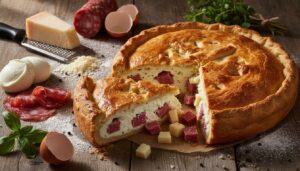 Pizza rustica napoletana ripiena per Pasquetta…il rustico da viaggio che tutti si contendono