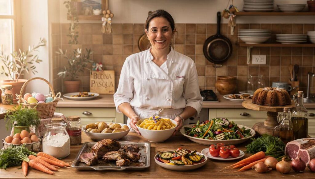 Benedetta Rossi prepara il menù di Pasqua completo per 8 persone con meno di 60 euro