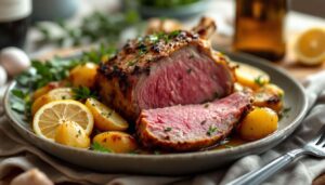 Agnello al forno con patate e carciofi romaneschi: la ricetta laziale di Antonino Cannavacciuolo per Pasqua