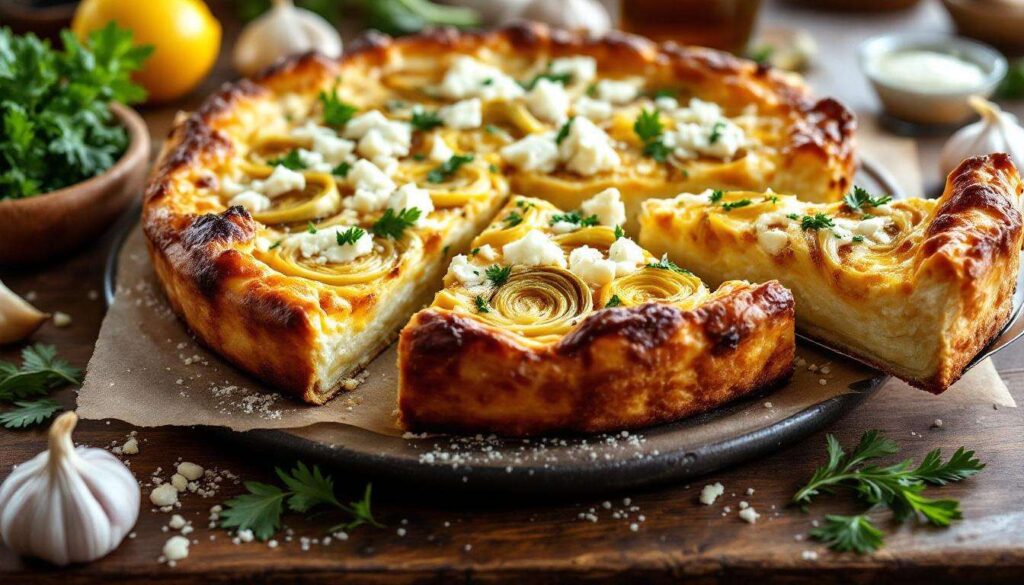 Torta salata con carciofi romaneschi, ricotta e pecorino: si prepara stasera e si porta domani al picnic