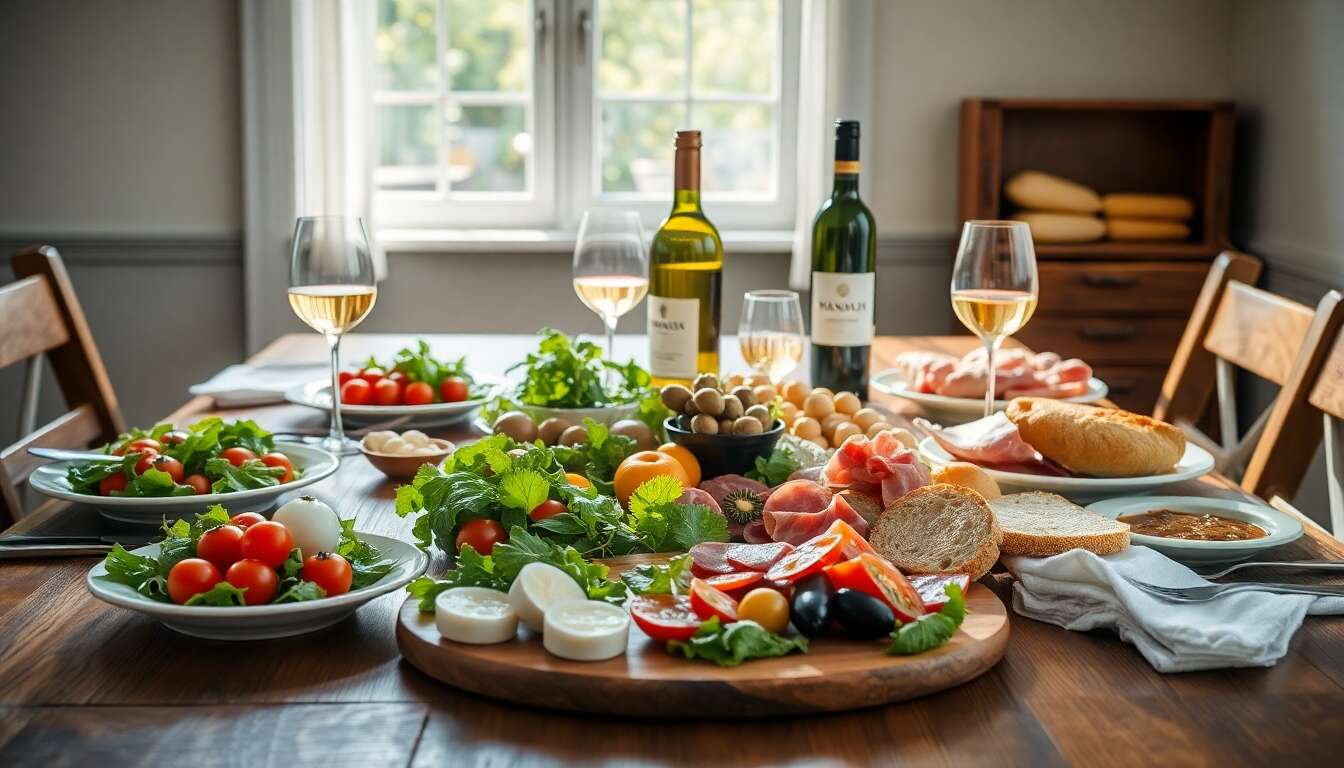 Ingrédients frais et abordables pour un repas froid Ingrédients frais et abordables pour un repas froid