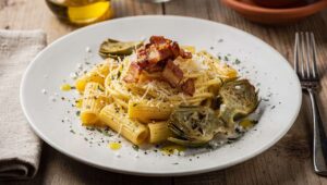 Carbonara con carciofi alla romana e guanciale croccante: la ricetta del 25 aprile che unisce Lazio e tradizione