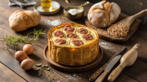 Casatiello napoletano di Cannavacciuolo con salame e provola: il trucco è nella doppia lievitazione