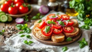 Panzanella toscana con pane raffermo e pomodori cuore di bue: l'insalata estiva che ad aprile è già perfetta