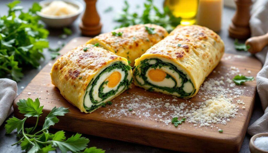 Benedetta Rossi prepara il rotolo di frittata farcito con rucola e stracchino: perfetto freddo per il picnic