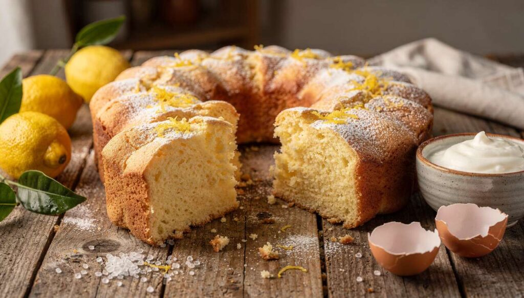 Ciambellone soffice allo yogurt e limoni di Sorrento: senza burro, perfetto per la colazione di tutta la settimana