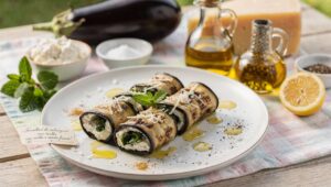 Involtini di melanzane con ricotta e menta fresca: l’antipasto siciliano freddo perfetto per il picnic