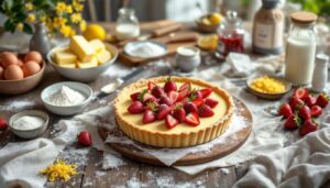 Crostata di fragole e crema pasticcera di Sal De Riso per la Festa della Mamma del 10 maggio