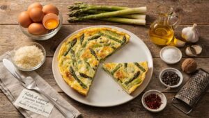 Frittata di asparagi e pecorino romano per il picnic del 25 aprile, fredda è ancora più buona