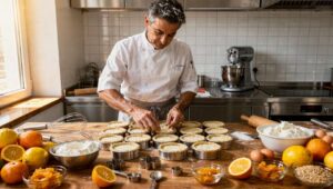 Sal De Riso prepara la pastiera in versione monoporzione per il 25 aprile: 8 dolci in 40 minuti