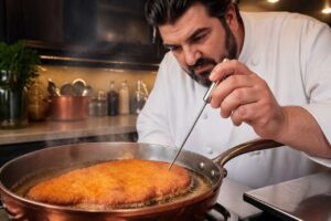 Cannavacciuolo: perché la cotoletta alla milanese va fritta nel burro chiarificato a 160 gradi