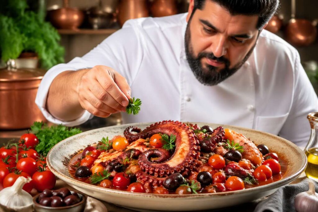 Cannavacciuolo prepara il polpo alla Luciana per il pranzo del 1° maggio, pronto in 45 minuti