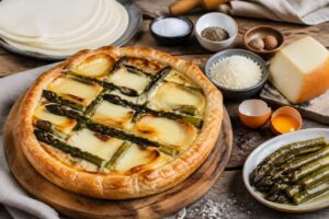 Torta salata con asparagi di Bassano DOP e scamorza affumicata, l'antipasto del 1° maggio in 30 minuti