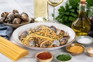 Cannavacciuolo prepara gli spaghetti alle vongole veraci di Goro per il pranzo del 1° maggio