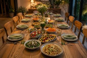 Menu vegetariano del 1° maggio per 10 persone sotto i 45 euro, tutto preparato la sera prima